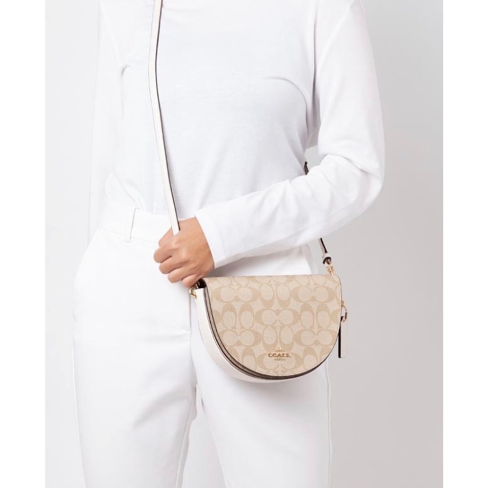 Coach Ellen Crossbody In Signature Canvas - Picture 7 of 7